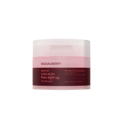 EQQUALBERRY - COLLAGEN PORE-TIGHT UP GEL TONER PADS 140ML
