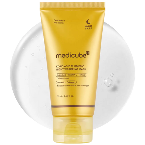 MEDICUBE - KOJIC ACID TURMERIC NIGHT WRAPPING MASK 75ML