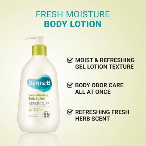 DERMA:B - Fresh Moisture Body Lotion 400ml