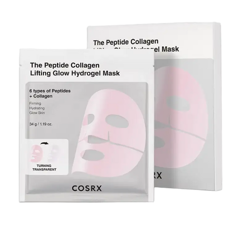 COSRX - Peptide Collagen Glow Hydrogel Mask 3EA
