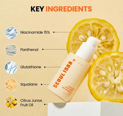 K-SECRET - GLOW SERUM : NIACINAMIDE 15% + YUJA 30 ml