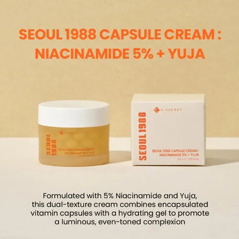 K-SECRET - Capsule Cream : Niacinamide 5% + Yuja 50ml