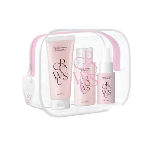 GROWUS - Damage Therapy Travel Kit (Shampoo 50ml +Treatment 45g+No wash treatment 28ml)