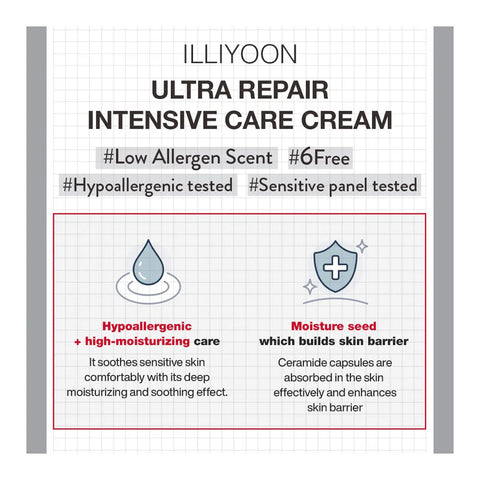 ILLIYOON - Ultra Repair Intensive Care Cream 200ml