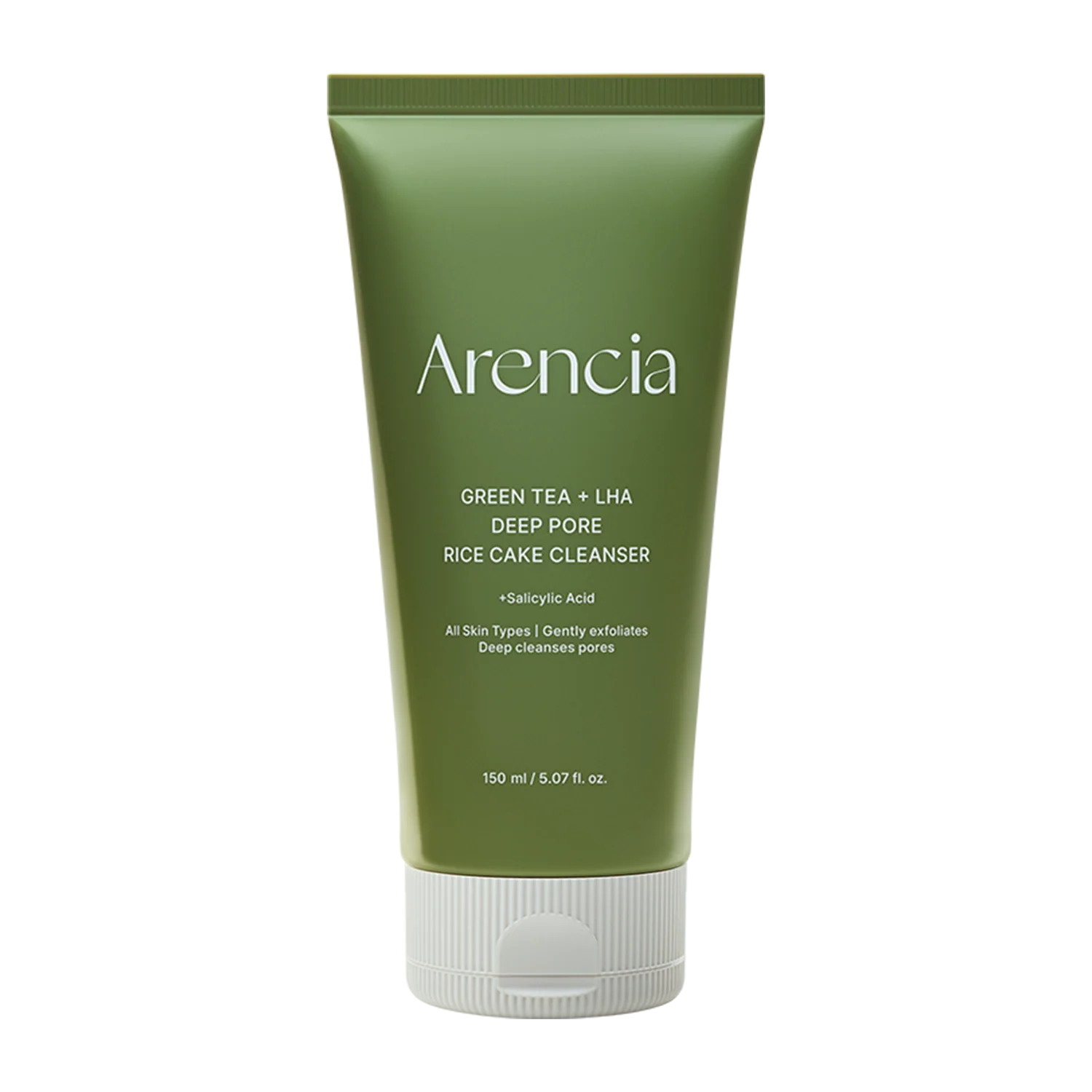 ARENCIA - Green Tea + LHA Deep Pore Rice Cake Cleanser 150ml