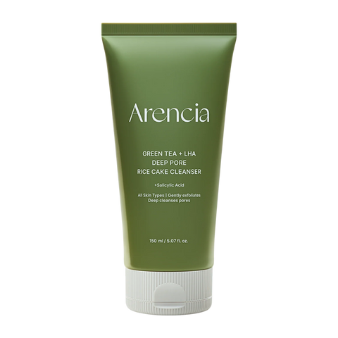 ARENCIA - Green Tea + LHA Deep Pore Rice Cake Cleanser 150ml