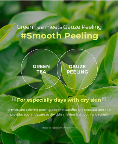 NEOGEN DERMALOGY - GREEN TEA MOIST PHA GAUZE PEELING (30EA)190ML