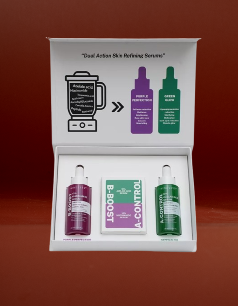 NINE LESS - Ample SET (B-Boost 10% Niacinamide Serum 30ml + A-Control Azelaic Acid Serum 30ml)