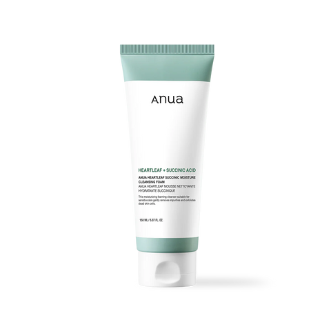 ANUA - HEARTLEAF SUCCINIC MOISTURE CLEANSING FOAM 150ML