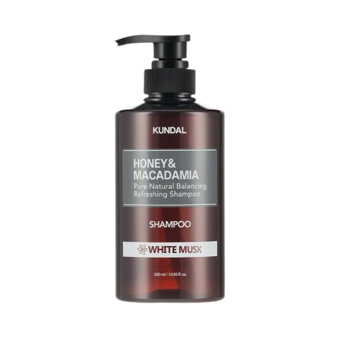 KUNDAL - HONEY & MACADAMIA NATURE SHAMPOO WHITE MUSK 500ML