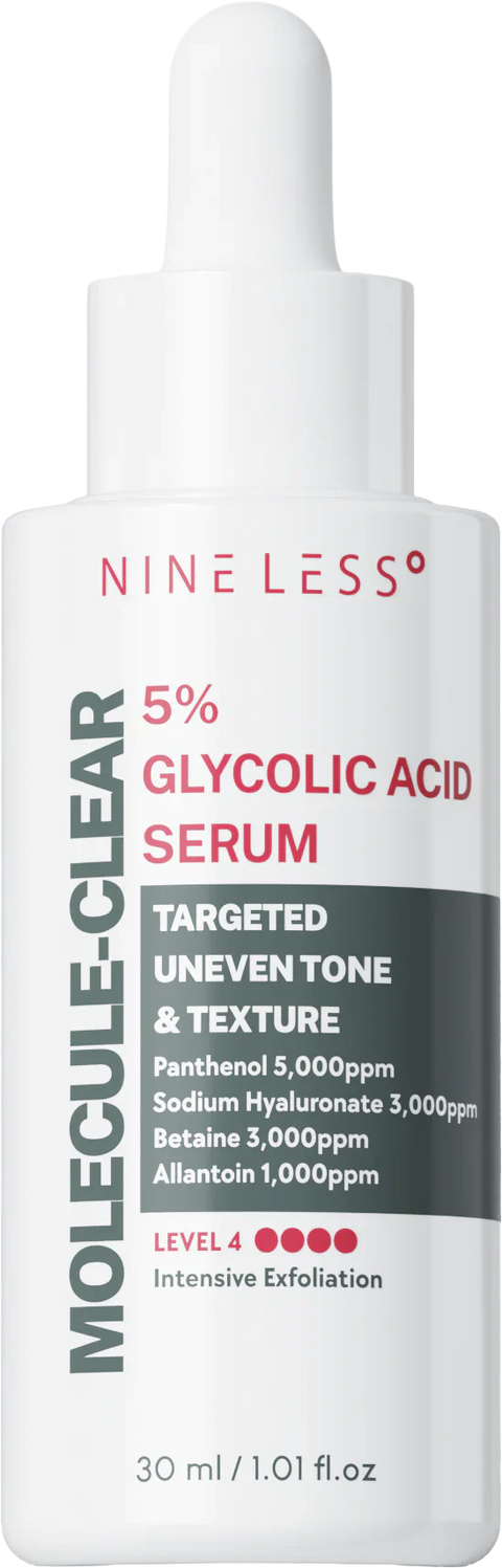 NINE LESS - Molecule-Clear 5% Glycolic Acid Serum 30ml