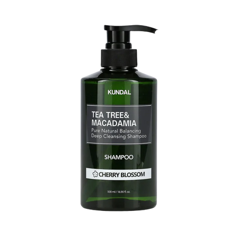 KUNDAL - TEA TREE & MACADAMIA DEEP CLEANSING SHAMPOO CHERRY BLOSSOM 500ML