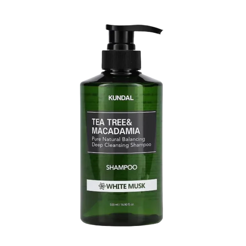 KUNDAL -  TEA TREE & MACADAMIA DEEP CLEANSING SHAMPOO WHITE MUSK 500ML