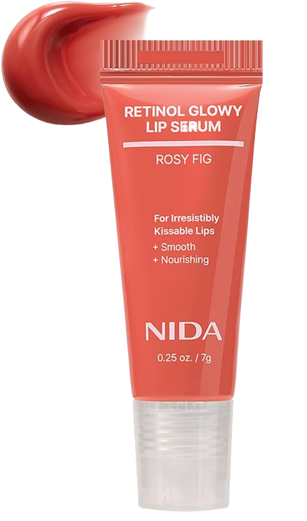 NIDA Retinal Glowy Lip Serum - Rosy Fig 7g