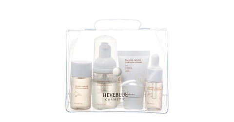HEVEBLUE - Salmon Caring Centella Special Travel Kit Bag
