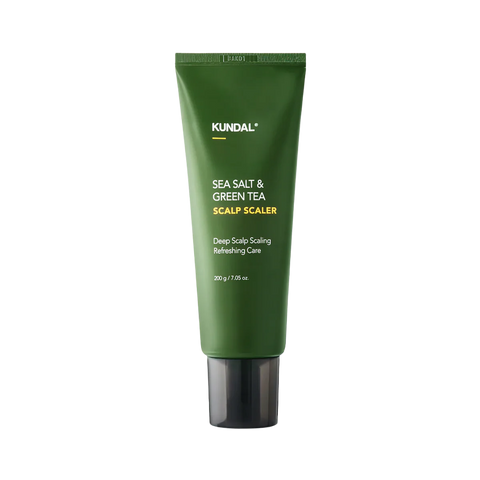 KUNDAL - MATCHA & KALE CLARIFYING SEA SALT SCALP SCRUB HERB MINT 200g