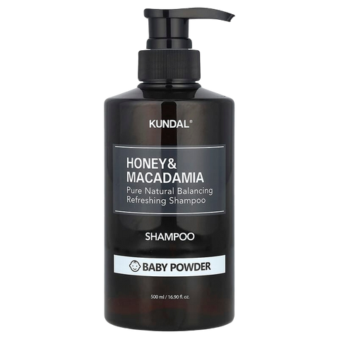 KUNDAL - HONEY & MACADAMIA NATURE SHAMPOO BABY POWDER 500ML