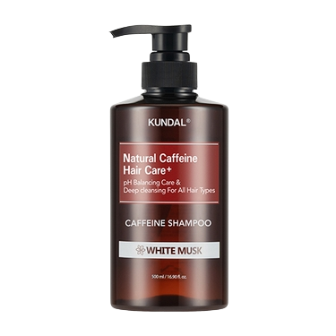 KUNDAL - CAFFEINE SHAMPOO WHITE MUSK 500ML