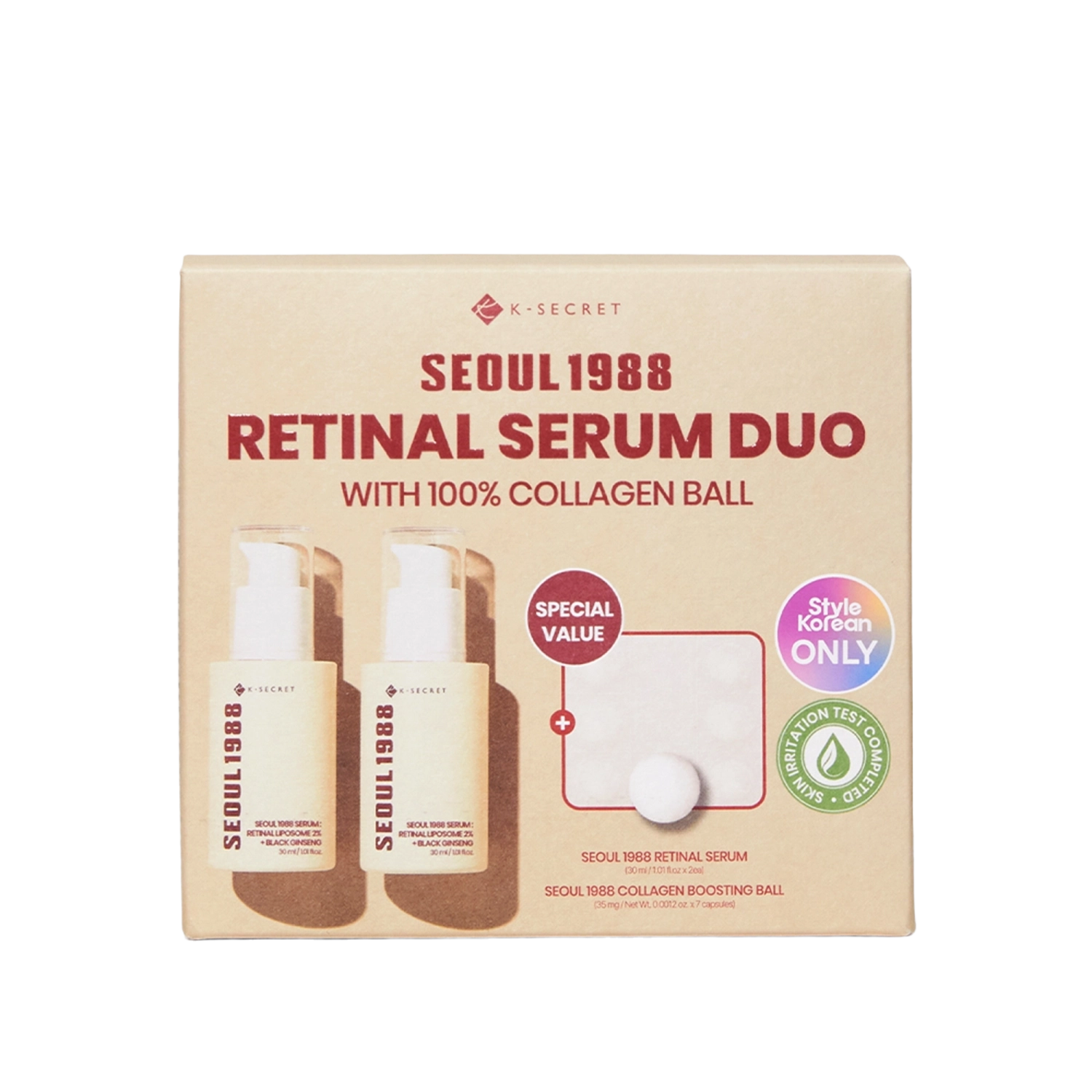 K-SECRET - Retinal Black Ginseng Serum Double Set