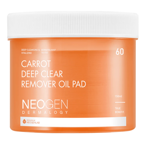 NEOGEN DERMALOGY - CARROT DEEP CLEAR OIL PAD 60PADS