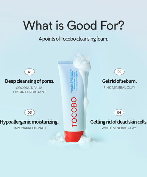 TOCOBO - COCONUT CLAY CLEANSING FOAM 150ML
