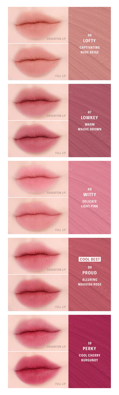 BRAYE - LIP SLEEK BLUR (VARIOS COLORES)