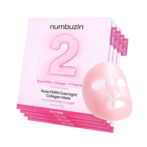 Numbuzin - No.2 Rose PDRN Overnight Collagen Mask  4EA