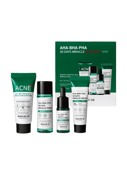 SOME BY MI - AHA, BHA, PHA 30 Days Miracle AC SOS (Kit 4 PIEZAS)
